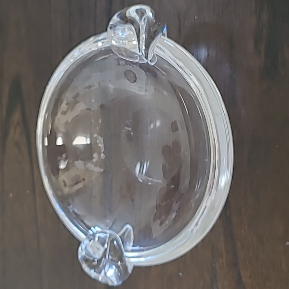 2 Steuben signed ashtrays